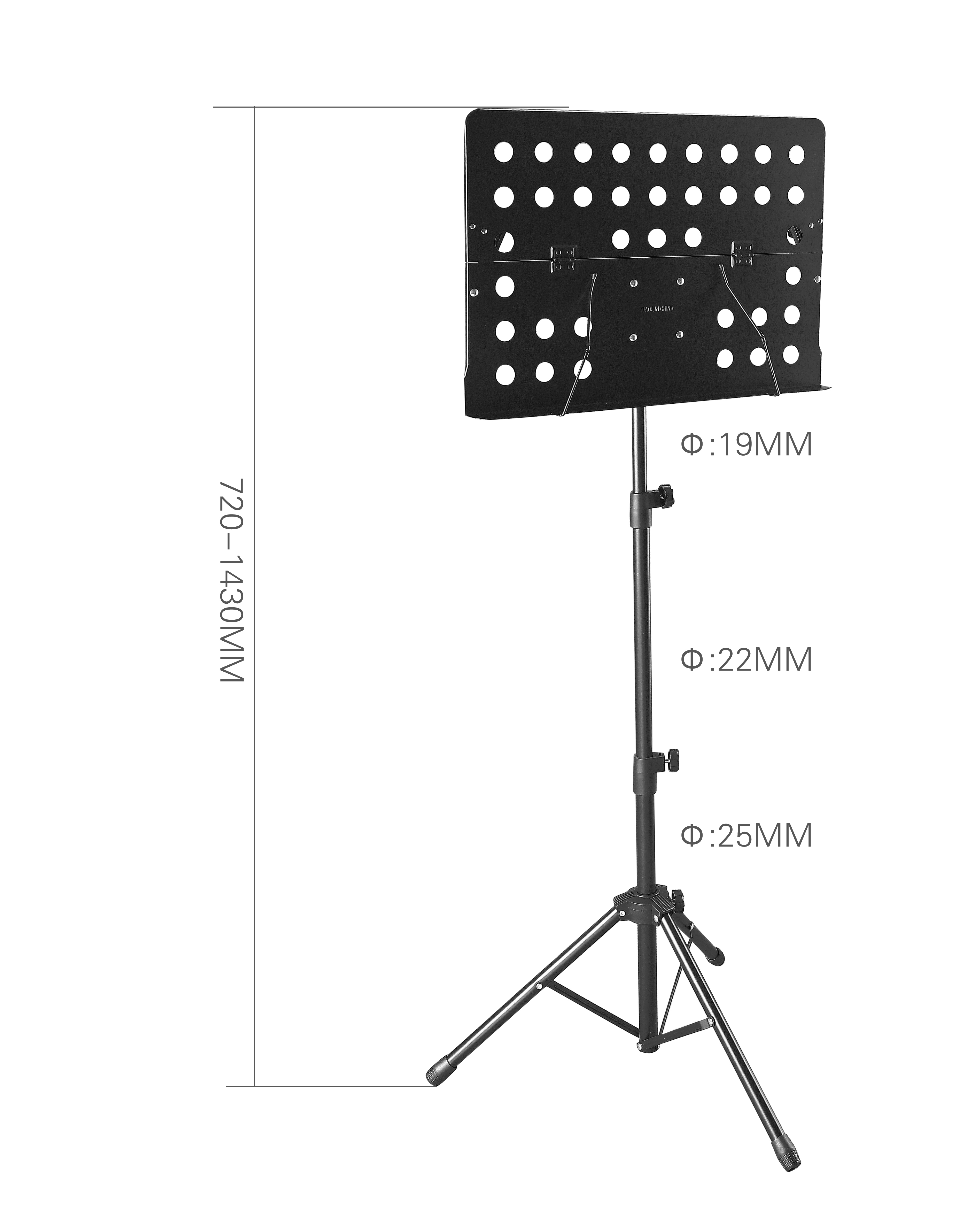 Instrument Stand Music Conductor Folding Professional Metal Music Stand GH-513