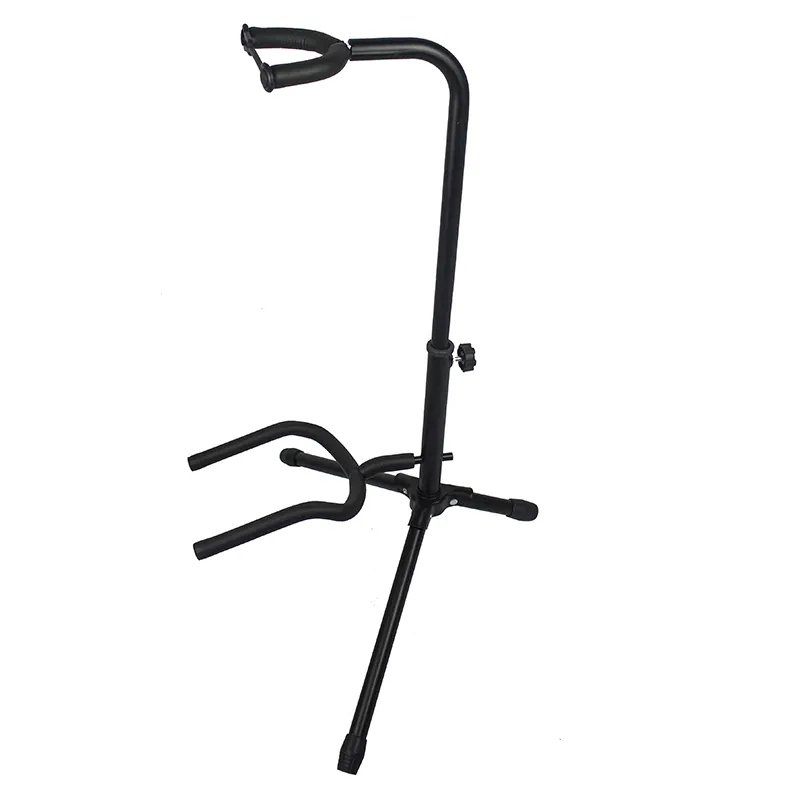 Wholesale Universal High Quality Black Metal Musical Electric Single Folded Tripod Guitar Ukulele Stand GH-552