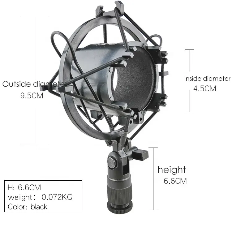 Wholesale Podcast Equipment Shock Mount Metal Microphone Shock Mount For Studio P-729