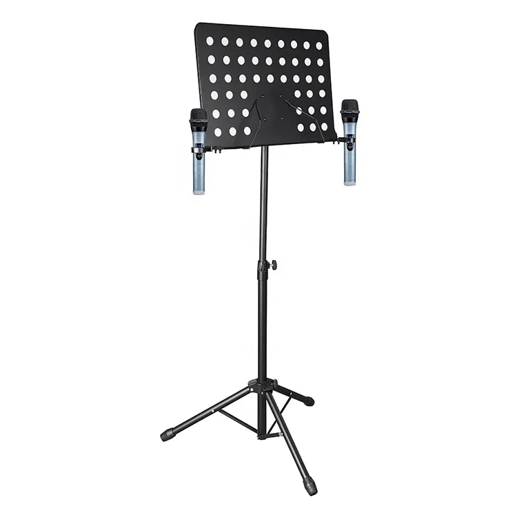 Professional Tripod Studio Music Sheet Stand With Microphone Clip GH-511C