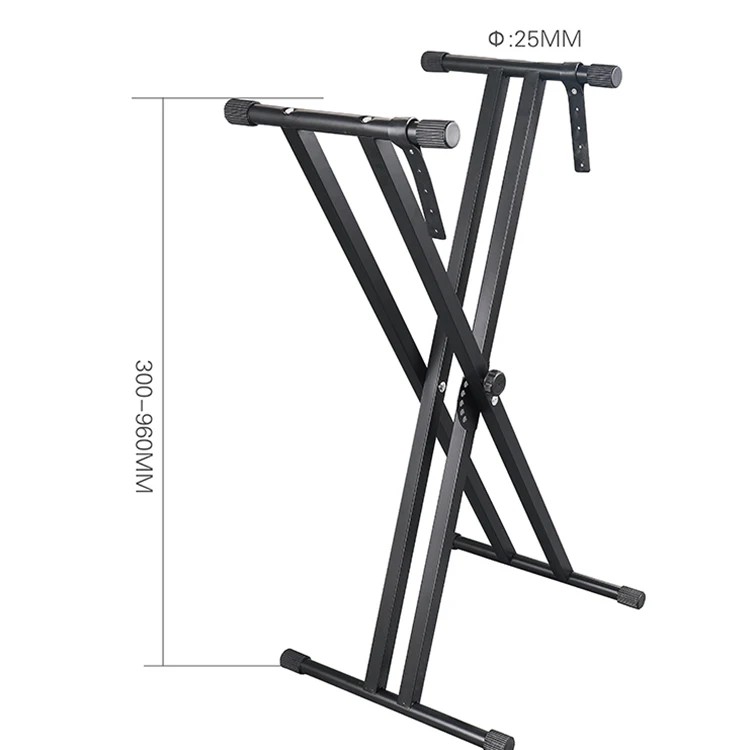 Professional Custom Electric Piano Stand X-frame Acoustic Musical Instrument Accessories Assembled Keyboard Piano Stand GH-562