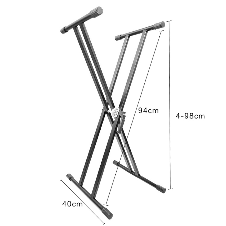 Factory Direct Sale Dual Tube X-rack Hardware Electronic Piano Rack Custom Keyboard Stands DJ Rack GH-530