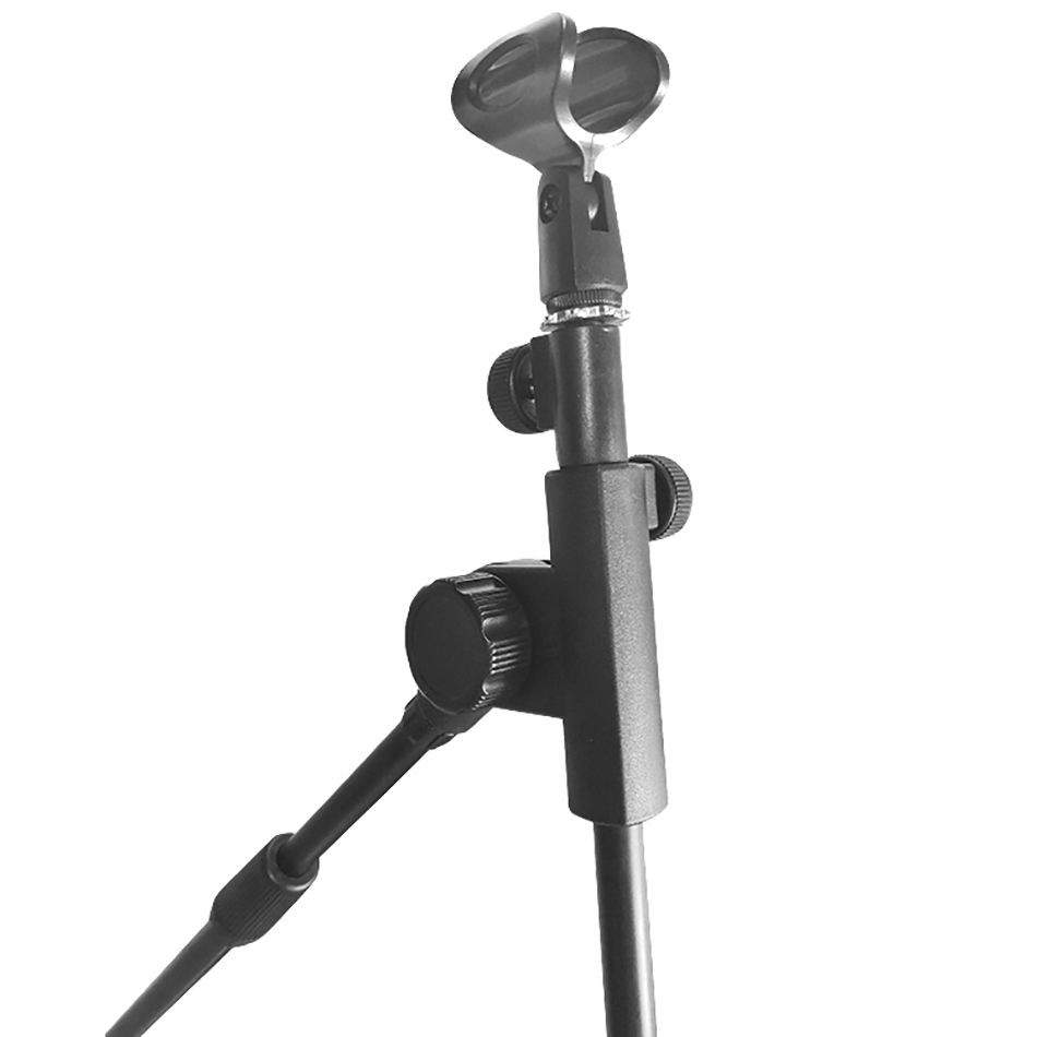 Height Adjustable Foldable Reinforced Stabilizer Mic Tripod Floor Microphone Stand GH-203