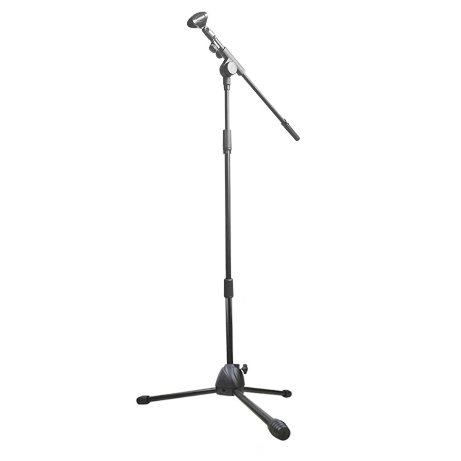 Height Adjustable Foldable Reinforced Stabilizer Mic Tripod Floor Microphone Stand GH-203