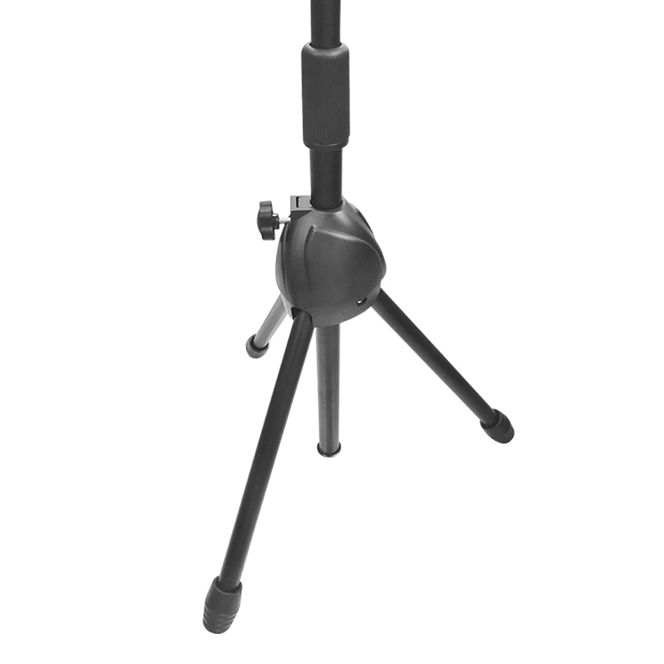 Height Adjustable Foldable Reinforced Stabilizer Mic Tripod Floor Microphone Stand GH-203