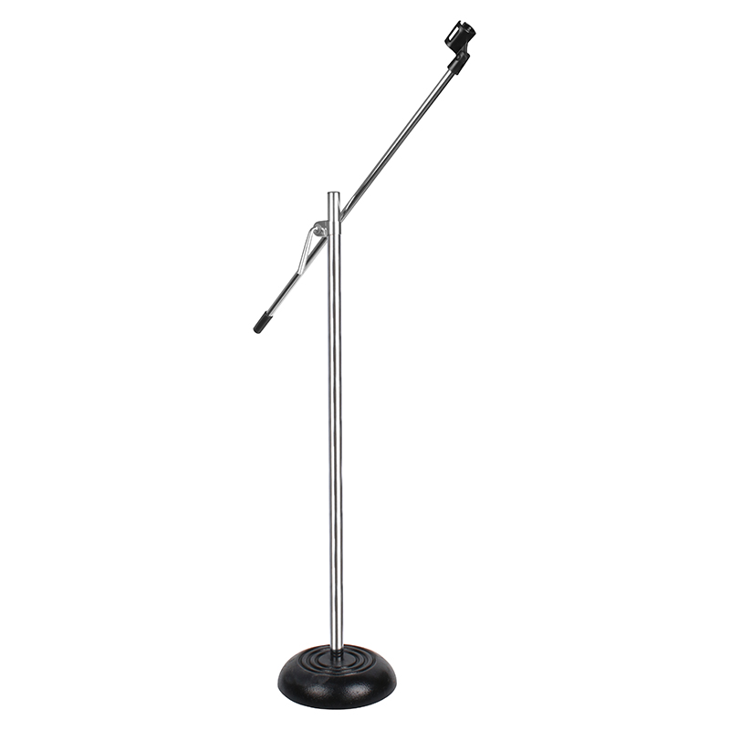 Wholesale Cheap Price Metal Professional Stage Performance Music Instrument Accessories Heavy Duty Silver Microphone Stand GHR-836S