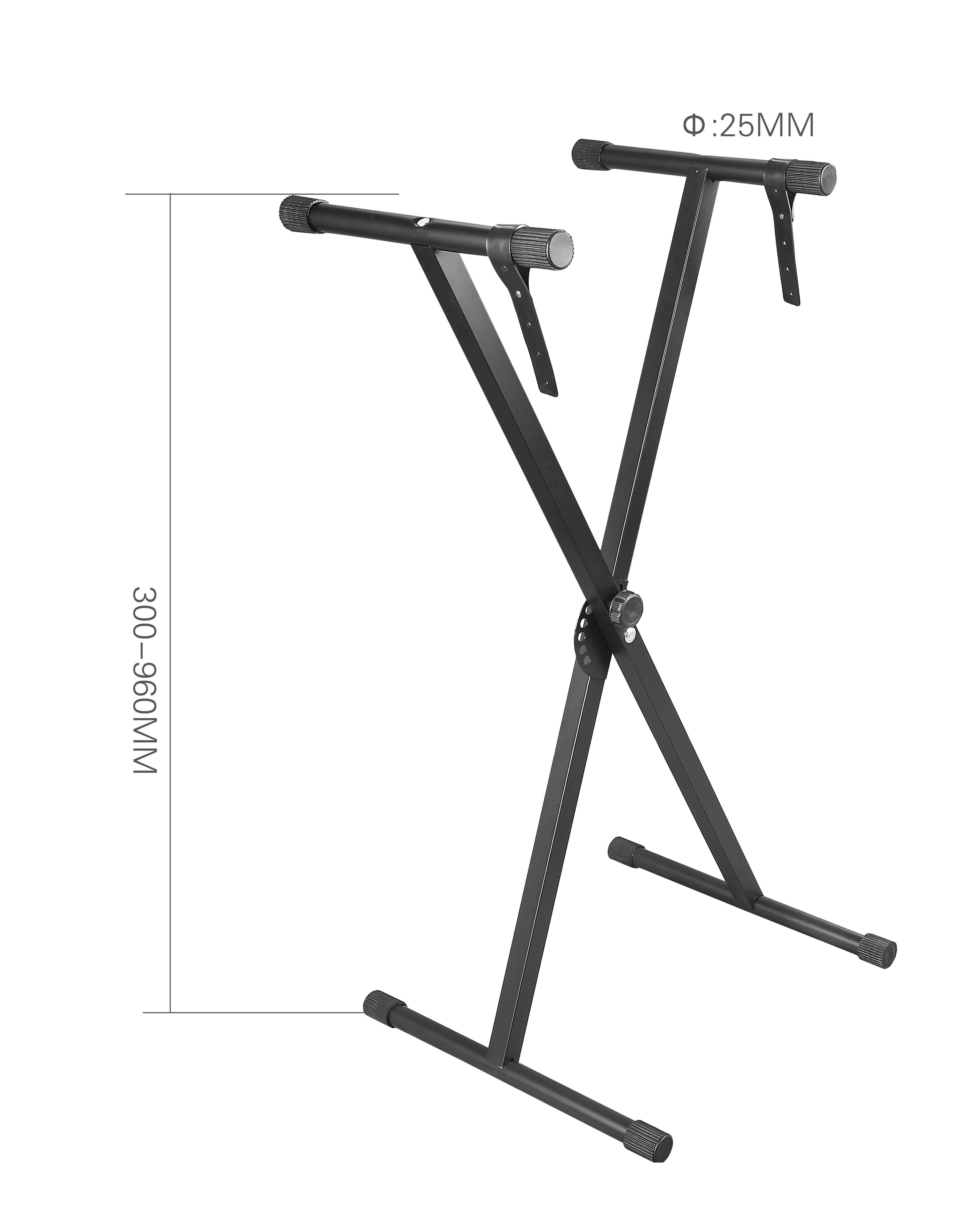 Heavy Duty Single X Stand Keyboard Musical Instrument Heavy Duty Keyboard Stand With Adjustable Aluminum Connector GH-561