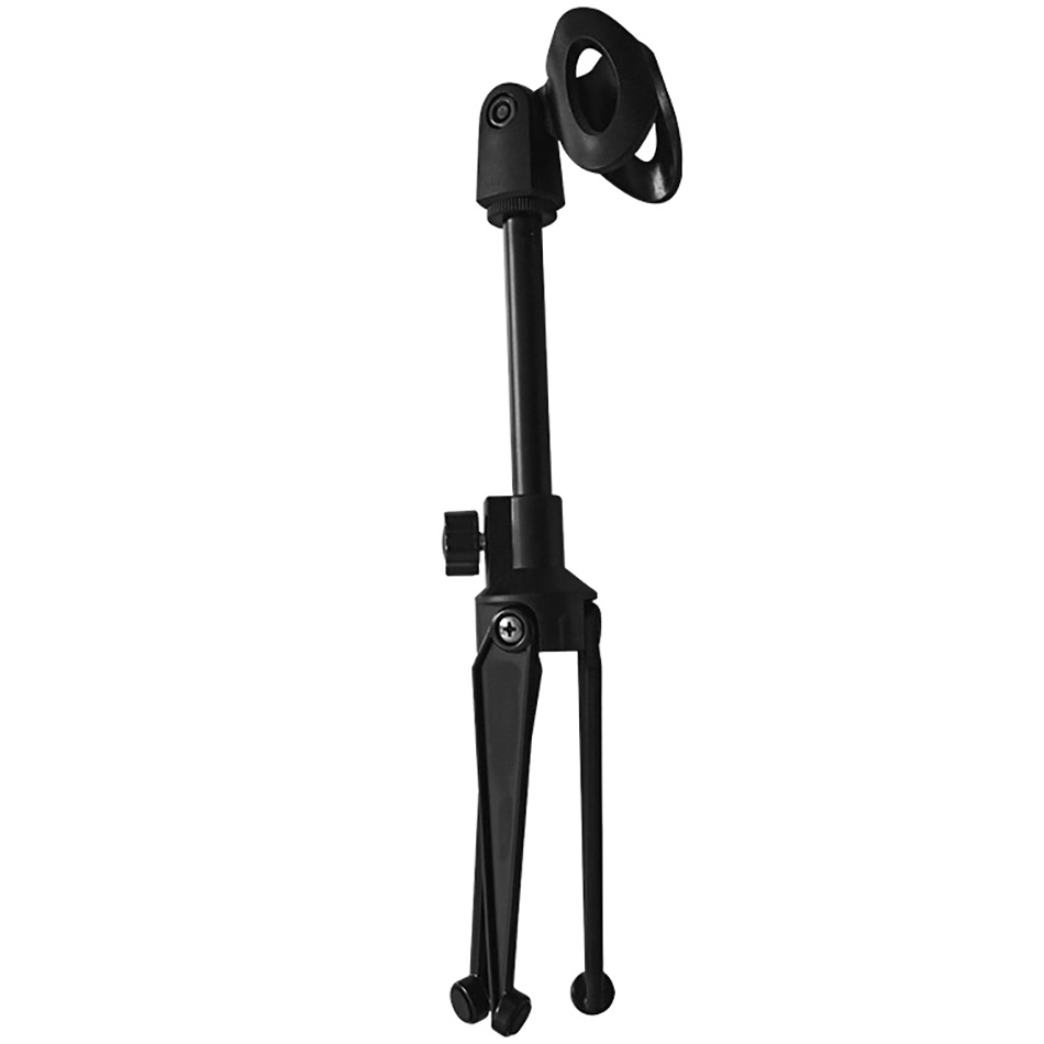 Popular Desktop Placement Stand Mini Portable Table Mic Stand Desk Tops Microphone Stand With Clip GH-101