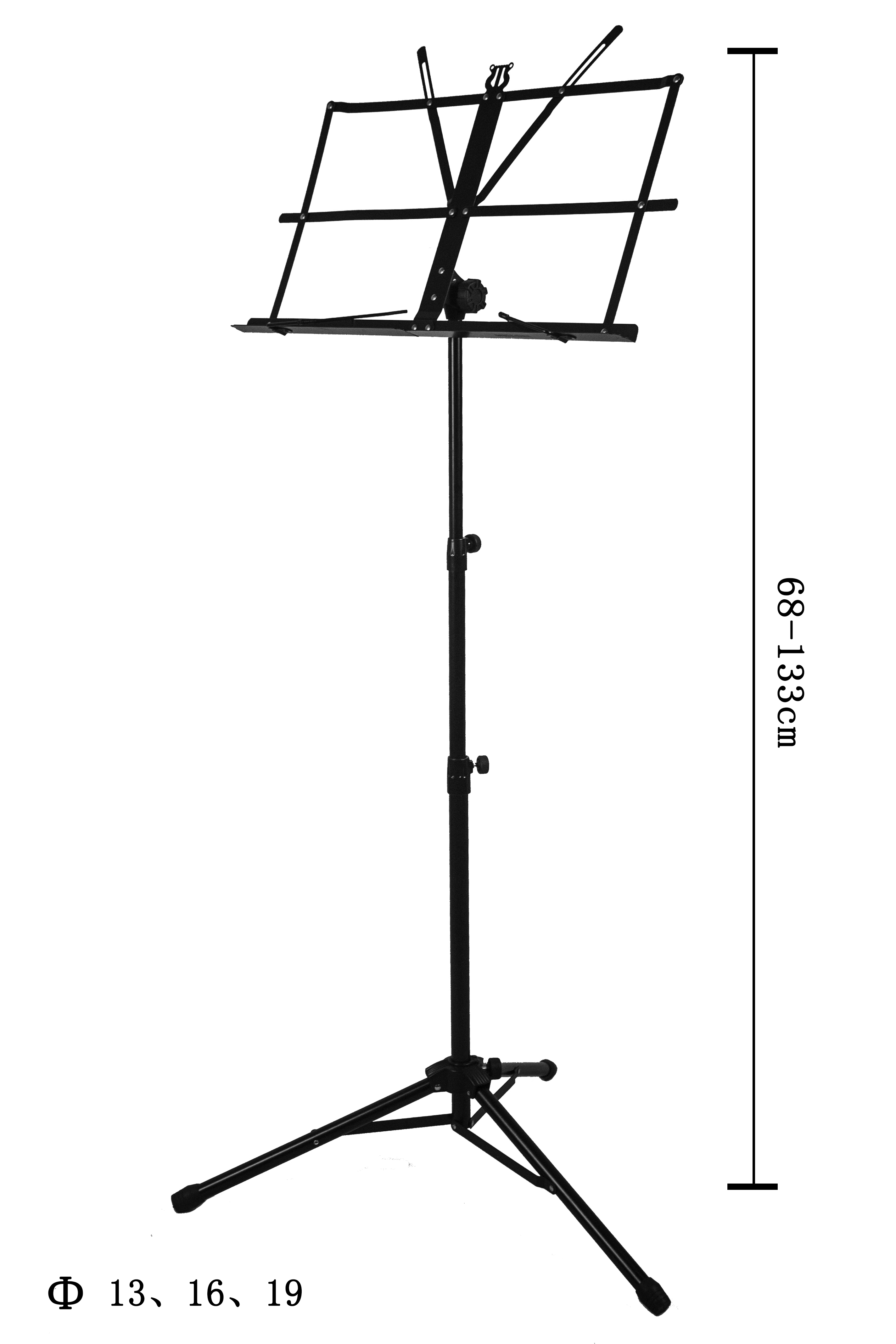 Wholesale Portable Music Rack Adjustable Folding Tripod Music Rack Music Note Stand GH-522