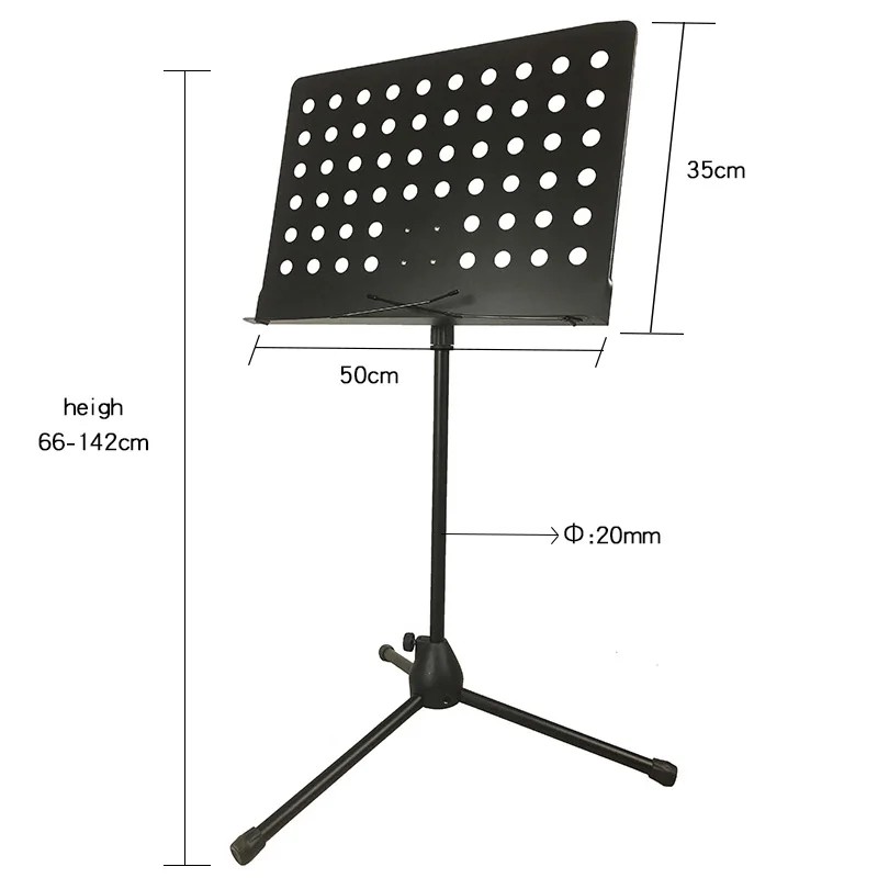 Wholesale Musical Instrument Stand Orchestral Music Stand Folding Small Sheet Music Stand GH-502